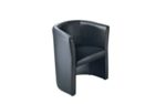 Clubsessel - Bezug aus Leder - schwarz - Besucherstuhl Chefstuhl Chefstühle Lederstuhl Lederstühle