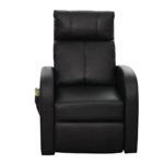 vidaXL Massagesessel Fernsehsessel Relaxsessel Massage TV Sessel mit Heizung schwarz
