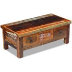 vidaXL Couchtisch Beistelltisch Kaffeetisch Wohnzimmer Sofatisch Massivholz Retro Antik