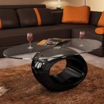 vidaXL Couchtisch "RISING DESIGN GLAS Wohnzimmertisch Beistelltisch Glastisch 240319