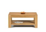 Couchtisch Beistelltisch mit Ablage ,,Rio Bonito,, 100x70cm, Höhe 65 cm, Pinie Massivholz, geölt und gewachst, Wohnzimmer Tisch Farbton Honig hell