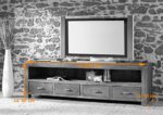 SAM® Longboard Timber 6647 aus Akazienholz, Sideboard tabakfarben, massiv, 4 Schubladen, 2 große Ablageflächen, viel Stauraum