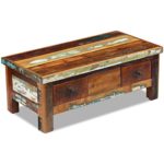 vidaXL Couchtisch Beistelltisch Kaffeetisch Wohnzimmer Sofatisch Massivholz Retro Antik