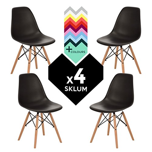Stuhl IMS Schwarz (4xStühlen) (mehr Farben) SKLUM