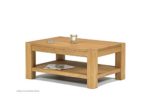 Couchtisch Beistelltisch mit Ablage ,,Rio Bonito,, 100x70cm, Höhe 65 cm, Pinie Massivholz, geölt und gewachst, Wohnzimmer Tisch Farbton Honig hell