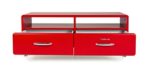Tenzo 4942-028 Cobra Designer TV-Bank, MDF lackiert, 46 x 118 x 43 cm, rot