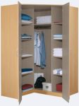 Rauch Eck-Kleiderschrank begehbar Eiche Sonoma 117 x 117 cm
