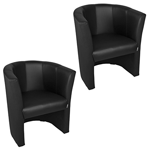 2x Clubsessel Loungesessel Cocktailsessel "LOUISIANA" W316 Doppelpack