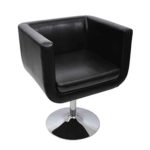 vidaXL LOUNGE Sessel Schwarz Drehstuhl Cocktailsessel