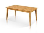 MERLIN Esstisch Wildeiche Holztisch Massivholztisch Esszimmertisch Tisch Vierfuß Holzfuß 160 x 90 cm, 160 x 90 cm