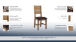 Stuhl mit Kunstlederbezug "Alimos" Wildeiche natur 72, massiv - Abmessungen: 48 x 98 x 48 cm (L x H x T)