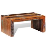 vidaXL Couchtisch Beistelltisch Wohnzimmertisch Sheesham Teak Truhe Vintage Massivholz