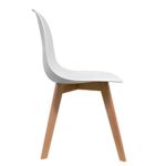 Stuhl skandinavischer Bettbezug (Pack 2) – Stuhl – Stuhl Nordic Scandi inspiriert Sessel Eames Nordi – (wählen Sie Ihre Farbe) Weiß