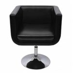 vidaXL LOUNGE Sessel Schwarz Drehstuhl Cocktailsessel