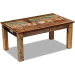 vidaXL Couchtisch Kaffeetisch Wohnzimmer Sofatisch Beistelltisch Massivholz Antik Retro