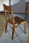 Palisander Holz Möbel massiv lackiert Stuhl Sheesham Massivmöbel Holz massiv braun Ancona #105