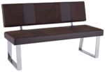 Reality Import R5122-28 Sitzbank, Lederimitat, dunkelbraun, 140 x 58 x 85 cm