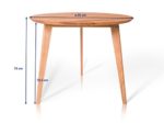 AUSTIN Esstisch rund 90 cm, Wildeiche