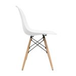 Stuhl Bettbezug (Pack 4) – Tower One – Stuhl Nordic Skandinavien inspiriert Stuhl Eames DSW Stuhl (wählen Sie Ihre Farbe) weiß