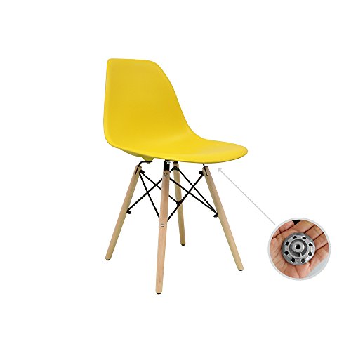 Stuhl STUHL Stuhl Tower Bettbezug Nordic Skandinavien inspiriert Sessel Eames DSW – (wählen Sie Ihre Farbe) gelb