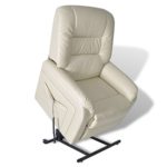 vidaXL Fernsehsessel Elektrisch Relaxsessel Aufstehsessel Sessel + Aufstehhilfe Weiß