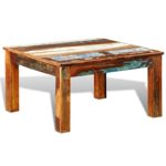 vidaXL Antik Retro Couchtisch Beistelltisch Sofatisch Massivholz Truhe Vintage Teak