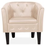 Homelux Clubsessel Loungesessel Cocktailsessel Chesterfield (L x B x T) 70 x 63 x 53 cm Creme