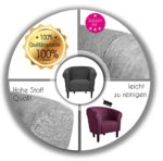 Clubsessel Loungesessel Cocktailsessel "MONACO 2" Sawanna Schwarz W364 12