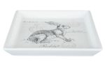 Clayre & Eef 6CE0635 Schale Hase Dekoschale weiß ca. 15 x 15 x 2 cm