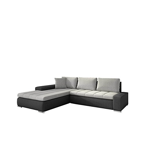 Eckcouch Ecksofa - Orkan! Elegante Sofa mit Schlaffunktion und Bettfunktion, Bettkasten Couch L-Sofa Große Farbauswahl, Beste Qualität