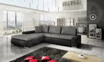 Eckcouch Ecksofa - Orkan Loft! Elegante Sofa mit Schlaffunktion und Bettfunktion, Bettkasten Couch L-Sofa Große Farbauswahl, Beste Qualität