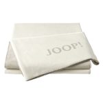 JOOP! Wohndecke UNI-Doubleface | Ecru-Feder - 150 x 200 cm