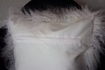 Naturasan Fellkissen , echtes Tibet Lammfell-Kissen, Kissenbezug mit Reißverschluss incl. Füllkissen, Sofakissen, Zierkissen, Dekokissen, Kissen, sehr exklusiv, 40 x 40 cm