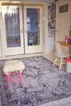 Neuer Teppich | im angesagten Shabby Chic Look | für Wohnzimmer, Schlafzimmer, Kindergarten | Grau (9508 225cm x 155cm)