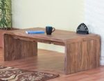 Couch-Tisch aus massivem Sheeshamholz 115x60cm recht-eckig | Sia | Zeitloser Wohnzimmer-Tisch in schlichtem Design Sheesham Massivholz 115cm x 60cm