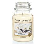 Yankee Candle 1507743E Classic-Vanilla Duftkerze Glas 9,80 x 9,80 x 17,50 cm, cremeweiß