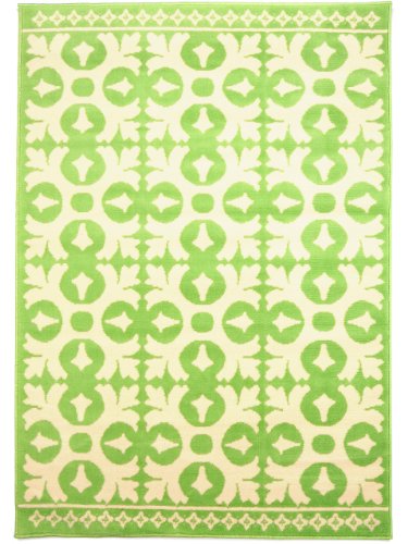 benuta Vintage Teppich im Used-Look Swing Grün 120x170 cm | Moderner Teppich für Schlafzimmer und Wohnzimmer