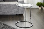 Design Beistelltisch Original Art Deco Couchtisch Glastisch Tisch mit Glasplatte
