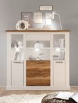 Beauty.Scouts Highboard 'Studiana IV', Schrank Kommode Vitrine Wohnelement Wohnzimmer Esszimmer Küche in Anderson Pine hell, Holznachbildung, Beleuchtung:ohne Beleuchtung