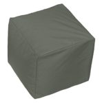 BRANDSSELLER Outdoor Cube Sitzwürfel Sitzsack Sitzhocker Sessel - für den Wohn- und Gartenbereich - 45x45x45 cm - Dunkelgrau