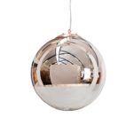 Edle Design Hängelampe GLOBE 40cm Glas Kupfer Kugelleuchte Hängeleuchte Lampe