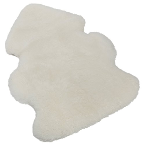 Lammfell „Patagonia“ von CHRIST- großes, ökologisches, weißes Langhaar Fell, echtes Schaffell zum SALE Preis, als Sitzauflage, Teppich, Dekofell oder flauschige Polsterauflage aus Naturfell