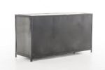 CLP Sideboard SAKRI im Industrie Design, Materialmix aus Holz und Metall, 145x50 cm, Höhe 76 cm Bunt