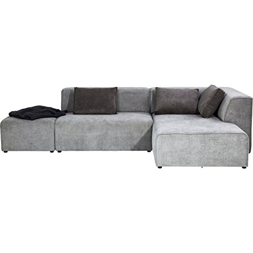 KARE Design Ecksofa Sofa Couch Ottomane Infinity grau