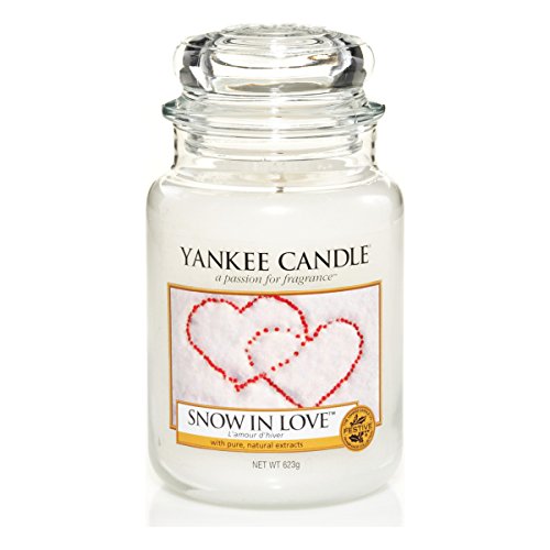 Yankee Candle Classic Housewarmer Gross, Snow In Love, Duftkerze, Raum Duft im Glas / Jar, 1249712E