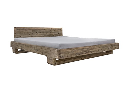 Woodkings® Bett 180x200 Mayfield Doppelbett Akazie weiß gebürstet Schlafzimmer Massivholz Design Doppelbett massive Naturmöbel Echtholzmöbel günstig