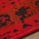 casa pura® Vintage Teppich | viele Größen | im angesagten Shabby Chic Look | für Wohnzimmer, Schlafzimmer, Flur etc. | rot (200x290 cm)