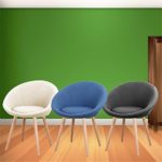 MCTECH® 4x Esszimmerstühle Besucher-Stuhl Esszimmerstuhl Wohnzimmerstuhl Stuhlgruppe Konferenzstühle Bürostuhl Stoff Küchenstuhl mit Armlehne (Beige)
