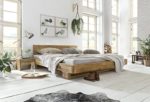 Woodkings® Bett 180x200 Mayfield Doppelbett recycelte Pinie Schlafzimmer Massivholz Design Doppelbett massive Naturmöbel Echtholzmöbel günstig