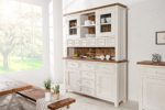 Buffet BYRON Original MCA Kiefernholz weiss vintage Küchebuffet Schrank Vitrine